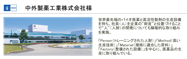 中外製薬工業株式会社様